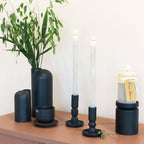 Elegante og håndlavede Ania lysestager - Midnight Black