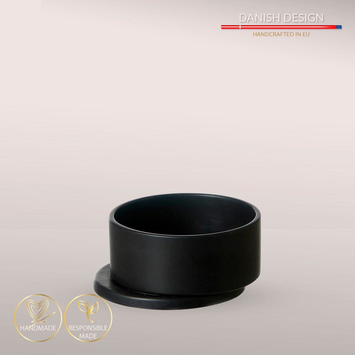 Balance keramik hudeskål - Mat Black
