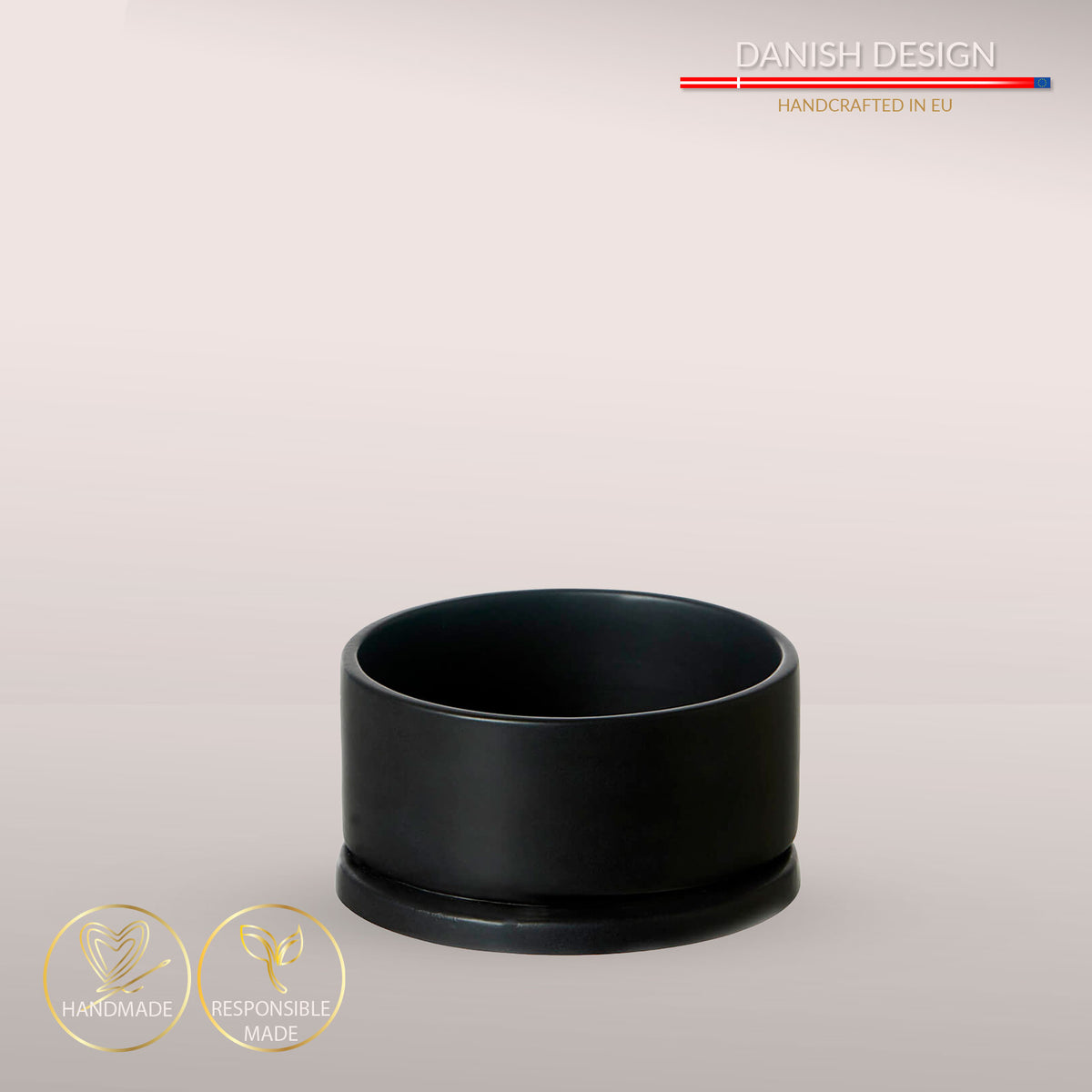 Balance keramik hudeskål - Mat Black