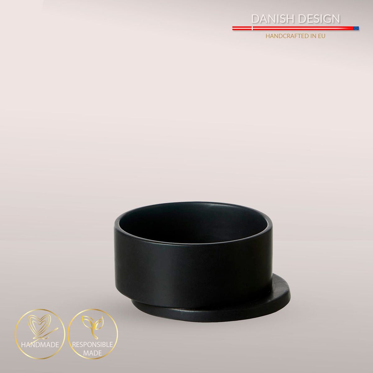 Balance keramik hudeskål - Mat Black