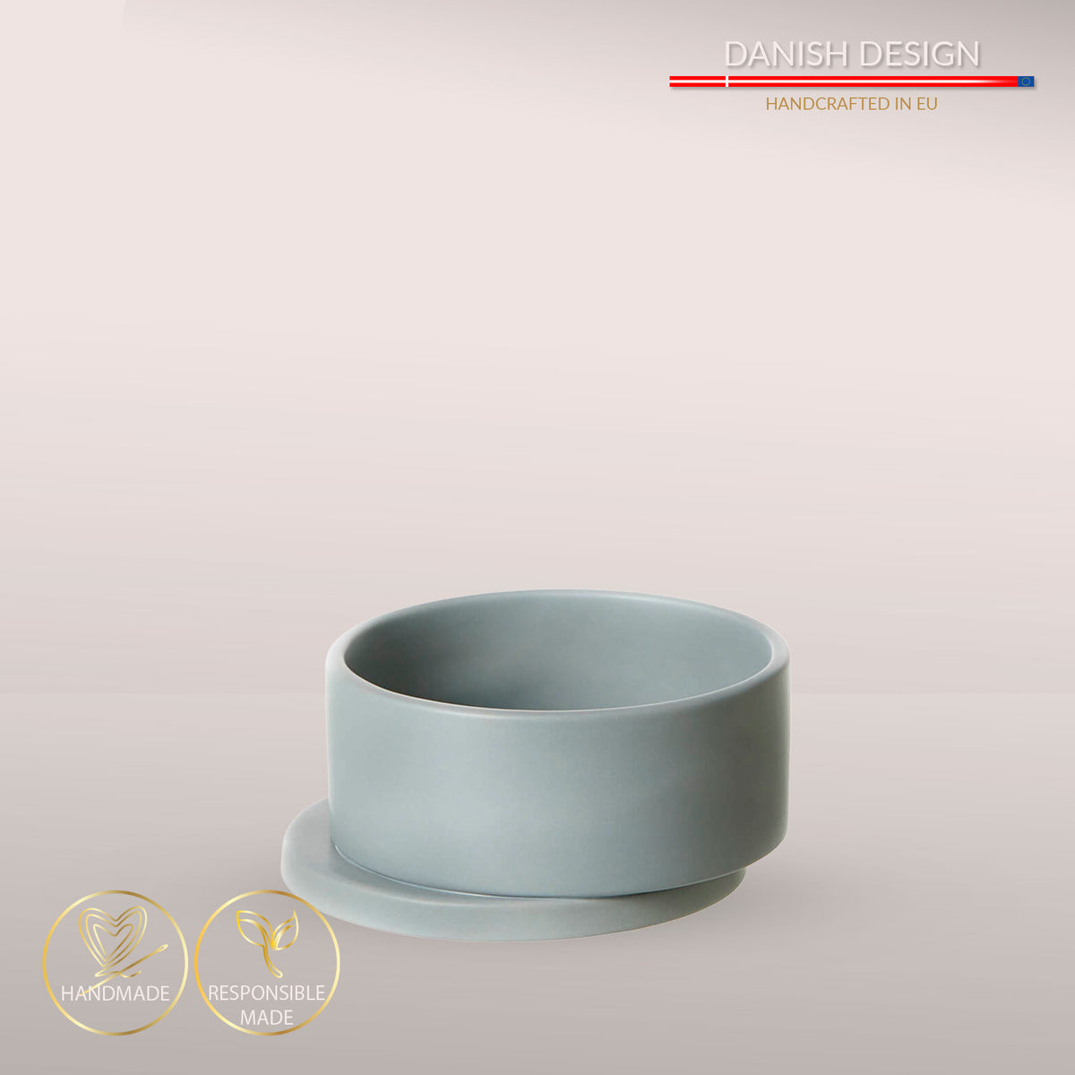 Balance keramik hudeskål - Mat Grey