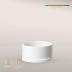 Balance keramik hudeskål - Mat White