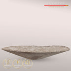 Håndlavet Clay fad/vægdekoration, Ø60 - Nordic Taupe