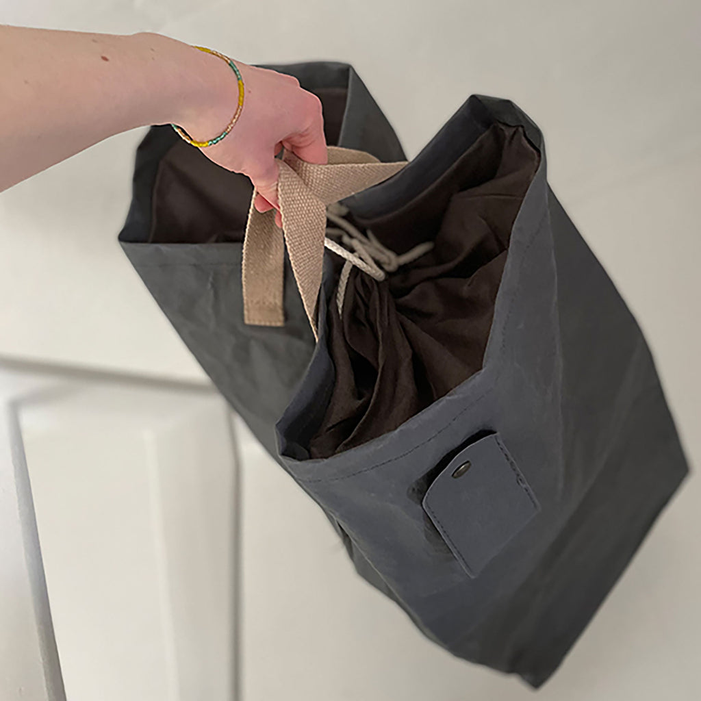 Håndsyet fodercover i vaskbart AGGO® papir, høj - Mørkegrå