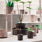 Håndlavet Terra potteskjuler i Zero Waste materiale - Ligth Brown