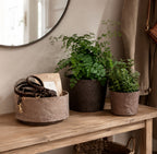 Håndlavet Terra potteskjuler i Zero Waste materiale - Ligth Brown