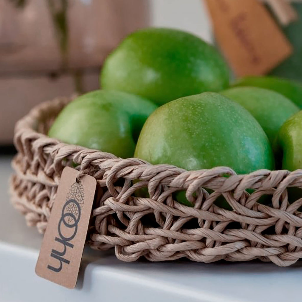 Håndvævet kurvesæt i Zero Waste materiale - Natur