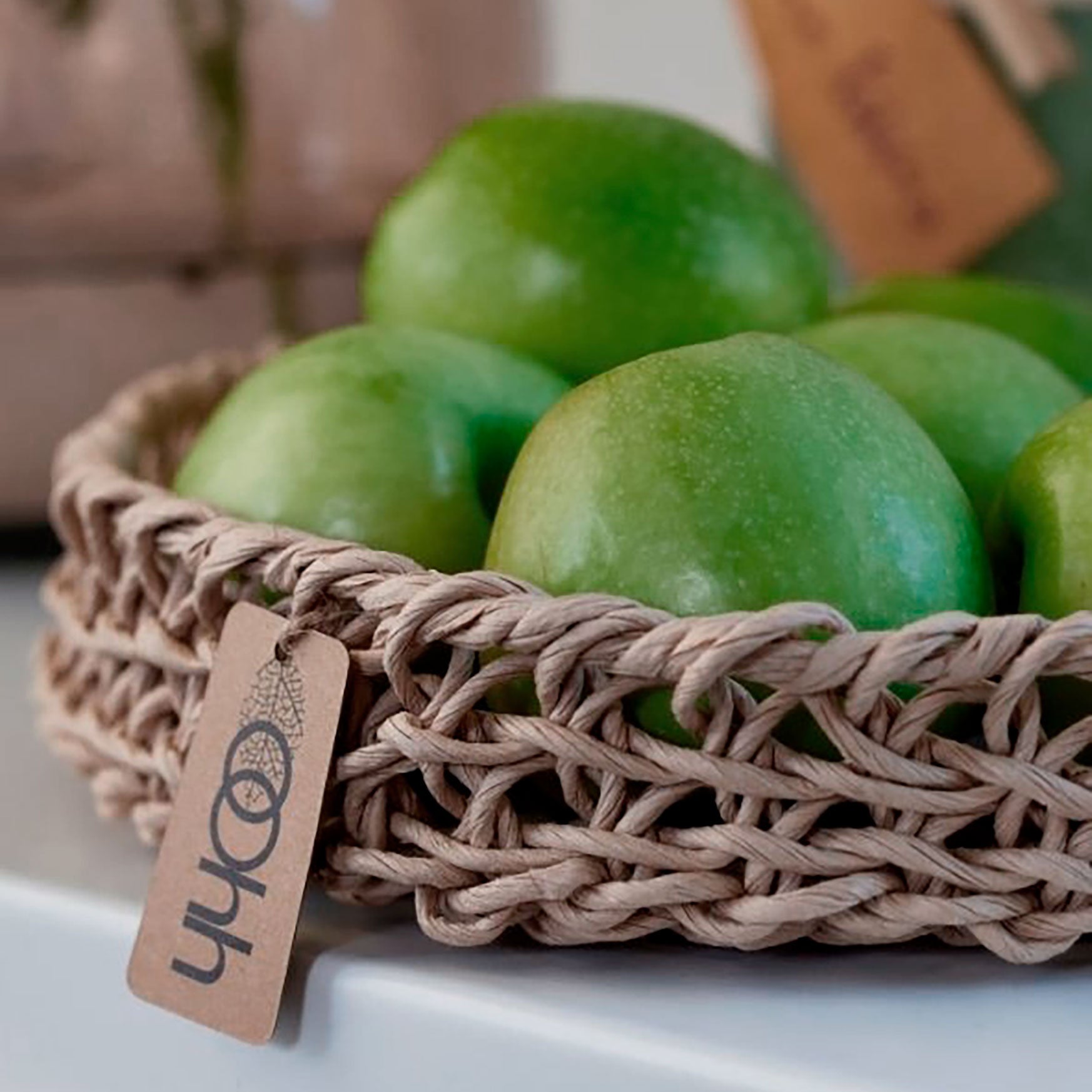 Håndvævet kurvesæt i Zero Waste materiale - Natur