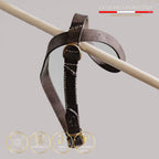 Flynn Infinity hundesele i ægte læder - Deep Brown