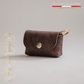 Hundeposeholder i ægte læder - Deep Brown