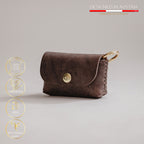 Hundeposeholder i ægte læder - Deep Brown
