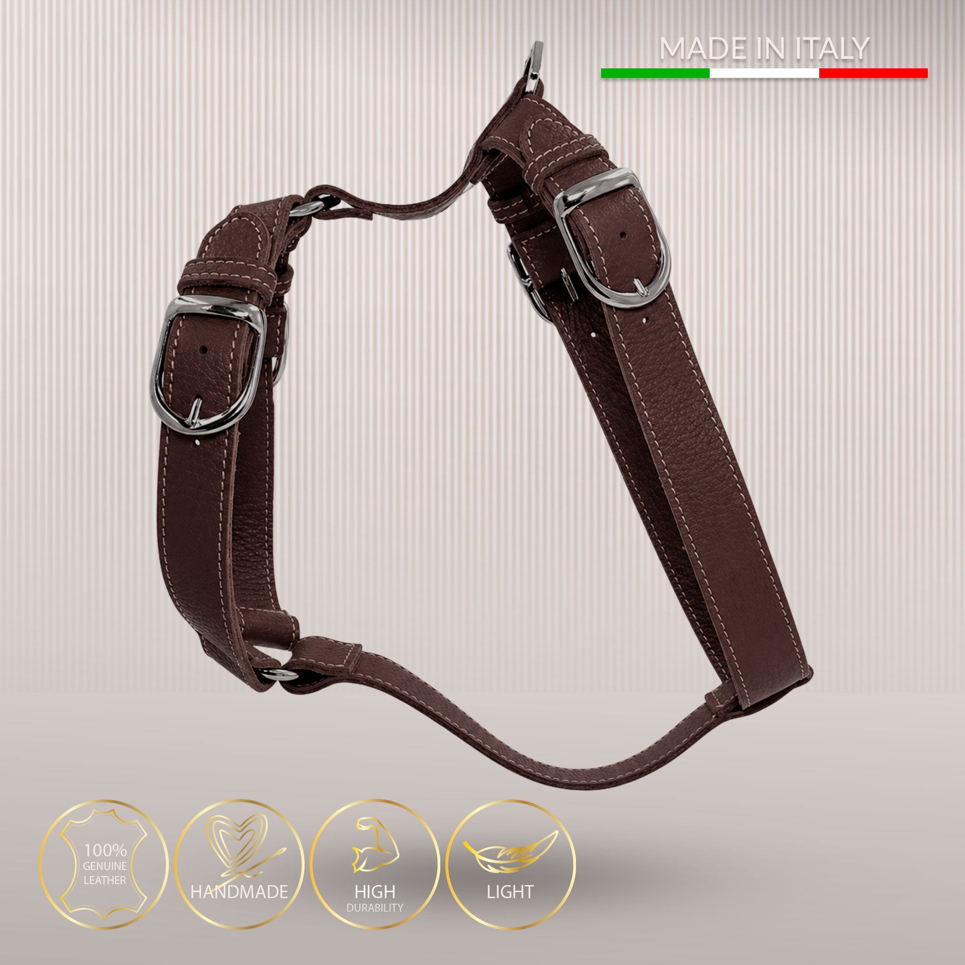 Essential H-sele i ægte læder - Deep Brown