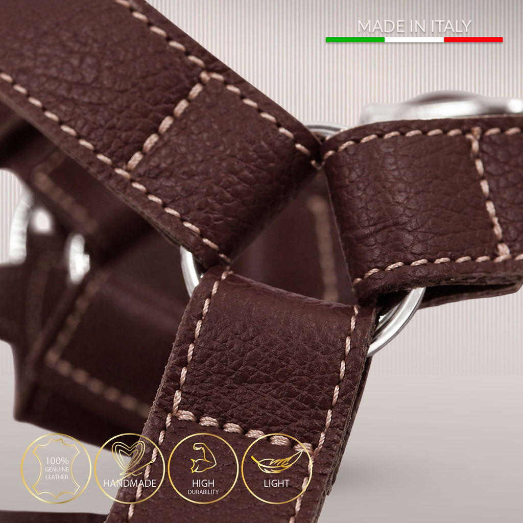Essential H-sele i ægte læder - Deep Brown