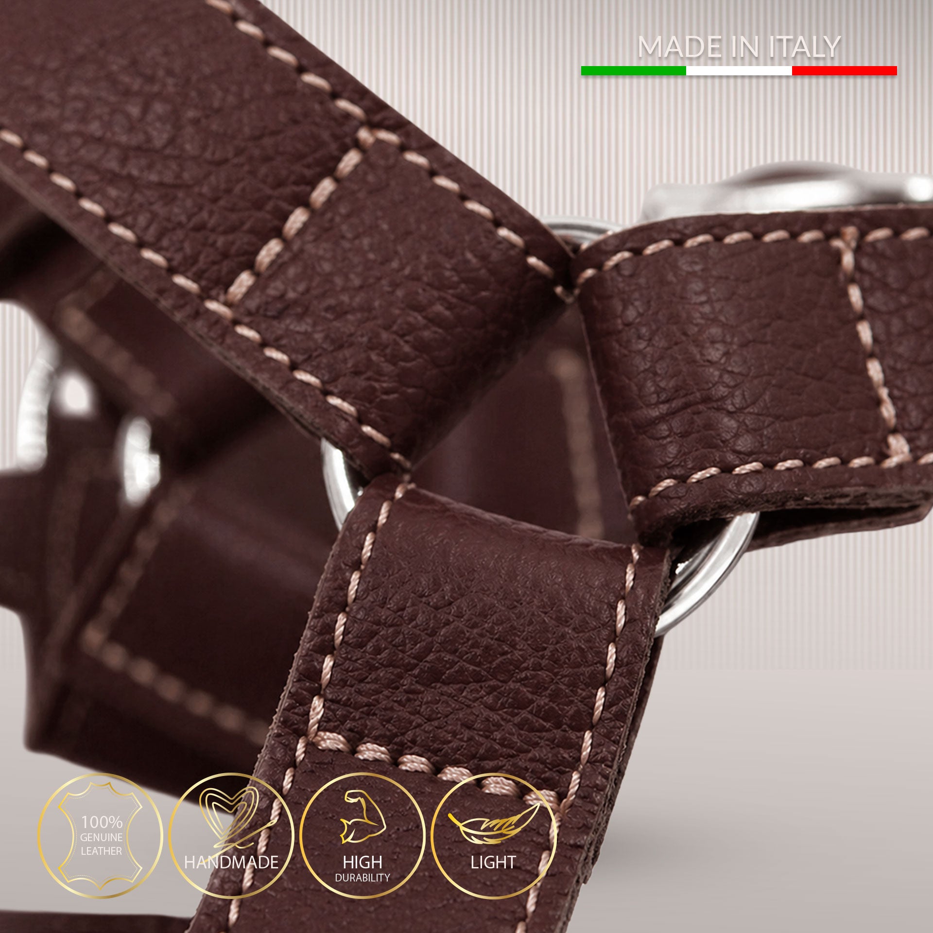 Essential H-sele i ægte læder - Deep Brown