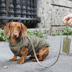 VIENNA vandtæt og vendbar vinterfrakke til hunde - Army