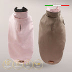 LONDON • Vendbar BI-COLOR regnfrakke - Nordic Taupe/Rosa