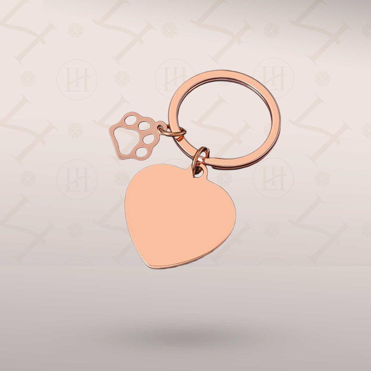 Hundetegn HEART med potecharm